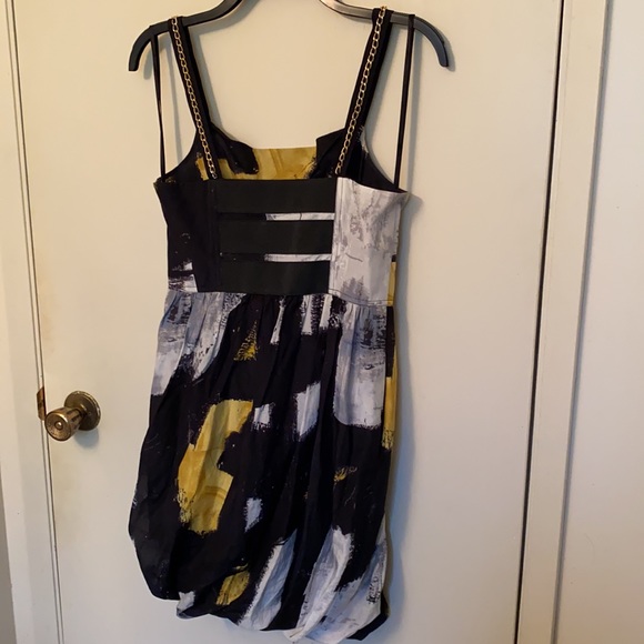 Rachel Roy black white and yellow bubble dress - Picture 2 of 7